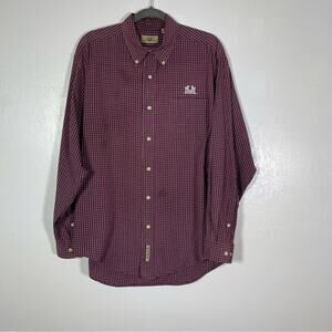 Vesi Sportwear, Plaid Button Down Shirt University of Montana Embroidered Logo